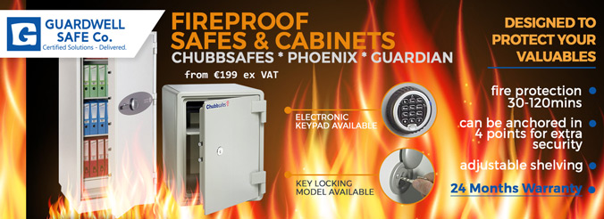 Guardwell Fireproof Safes and Cabinets Range
